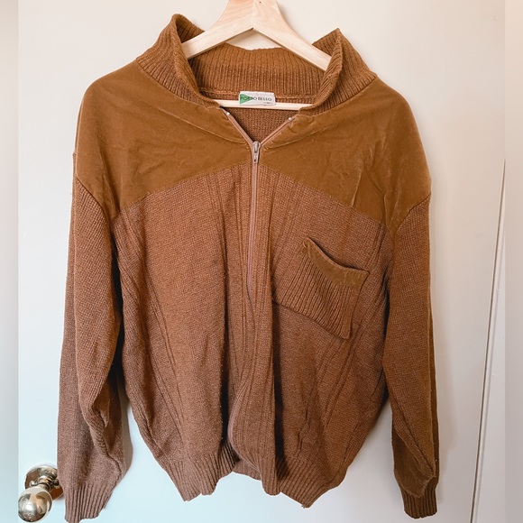 Vintage Corduroy retro brown pullover 🤎 - Picture 2 of 4